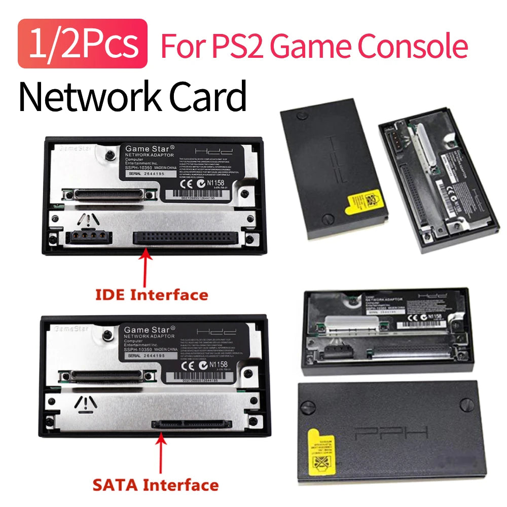 1/2Pcs Universal Game Console Adapter SATA Interface Console Network Adapter 2.5/3.5 Inch SATA HDD Gaming Accessories for PS2