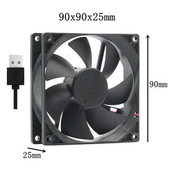 Silent USB fan 40mm 50mm 60mm 70mm 80mm 90mm 120mm cooling fans cooler With USB Cable Ventilator Fan for DIY PC Router chassis