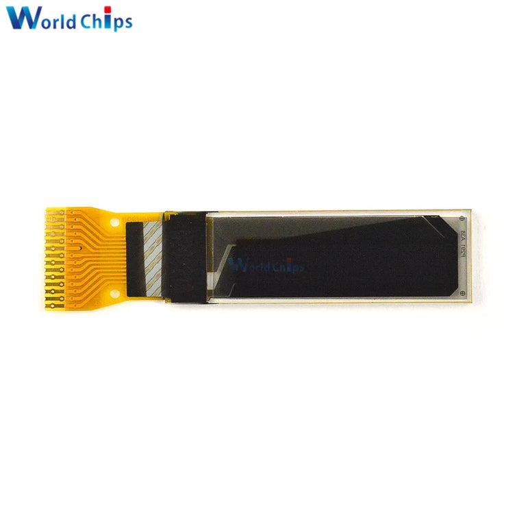 0.69 inch 96x16 OLED Display Module White Display LCD Screen Control Board with Pin for Arduino 3-5.5V IIC Interface