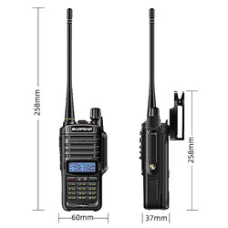 Baofeng UV-9R Plus IP68 Dual Band Waterproof Walkie Talkie 10KM Long Range Portable HF Transceiver CB Hunting Ham Radio
