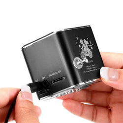TD-V26 Mini Speaker  FM Radio Receiver MP3 Music Player LCD soundbar Micro SD TF Music Stereo Loudspeaker