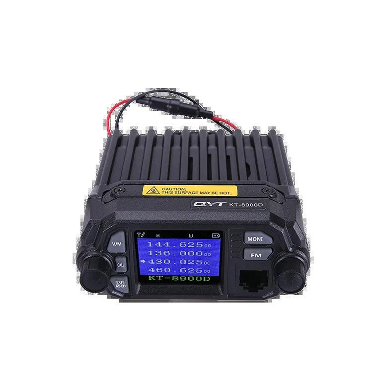 QYT KT-8900D With Data Line  25-Watt Walkie Talkie Dual Band VHF/UHF 136-174/400-480MHz Quad Watch Car MINI Mobile Radio