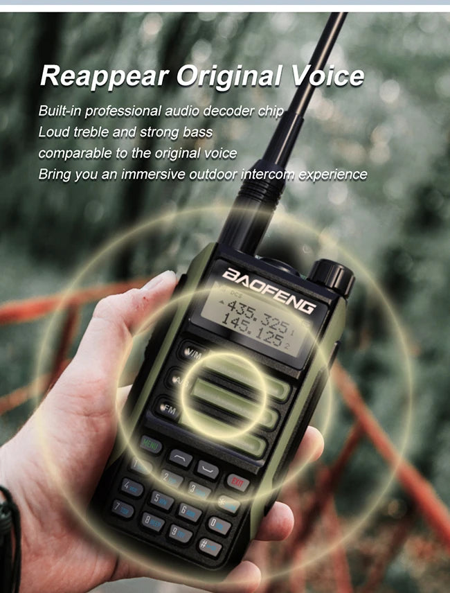 2025 Baofeng UV-16 Max IP68 Waterproof Walkie Talkie Dual Band High Power CB Radio Vhf Uhf CB Ham Radio Long Range Two Way Radio
