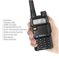 1/2PCS Baofeng UV 5R walkie talkie remote communication dual band VHF UHF FM transceiver bidirectional USB fast charging