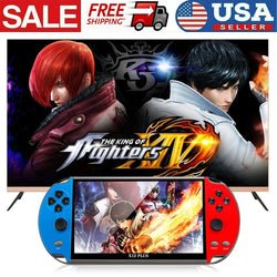 X12 Plus Handheld Game Console 7.1 inch HD Screen Handheld Portable Video Player Built-in 10,000 Classic Video Games Console