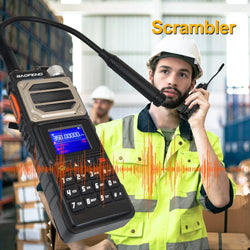 Baofeng UV-25 Walkie Talkie Air Band Receiving Scrambler Multi-band FM Vox 10W 999Ch Amateur Radio W/ Type-C 5200mAh Battery