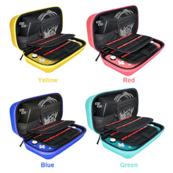 Storage Bag Nylon EVA Hard Game Console Protection Bag Thickened Shock Absorbing Double Compartment Dustproof for Switch Lite