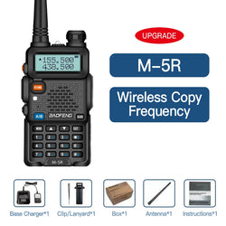 Baofeng M-5R 10W Walkie Talkie 3800mAh Battery Multi Band Wireless Copy Frequency Long Range Commutator Ham UV-5Rx K5 Two Way Ra