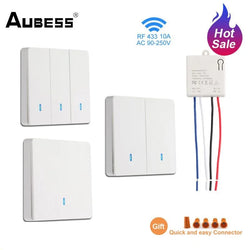 220V Wifi Wireless Switch Smart Lmap LED Lighting Controller 1/2/3gang Remote Control RF Relay Receuver Board Wall Switch