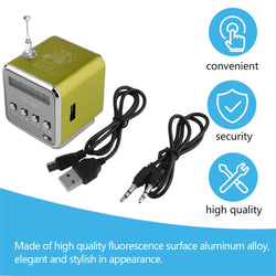 TD-V26 Mini Speaker  FM Radio Receiver MP3 Music Player LCD soundbar Micro SD TF Music Stereo Loudspeaker