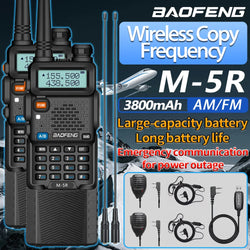 Baofeng M-5R 10W Walkie Talkie 3800mAh Battery Multi Band Wireless Copy Frequency Long Range Commutator Ham UV-5Rx K5 Two Way Ra