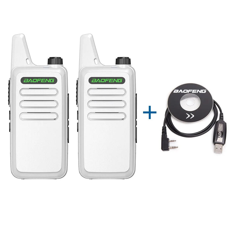 2PCS Mini Walkie Talkie Baofeng BF-T20 PortableTwo Way Radio Charging USB VOX For BF-C9 BF-888S KD-C1 for Station Hotel Hunting