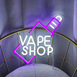 VAPE Shop LED Neon Sign Fit For USB charge Vape Shop Bar Bussiness Neon Light Sign Personalized Birthday Gift for Teen Neon Lamp