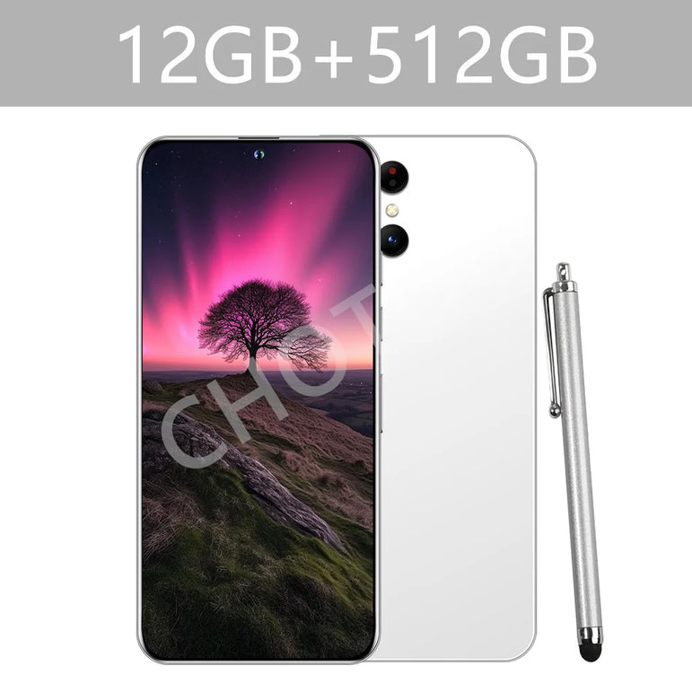 2025 New S+ 24 Ultra Original Intelligent 5G Dual Card Dual Standby Android 14 System 22GB+2TB Global Version 8000mAh Battery
