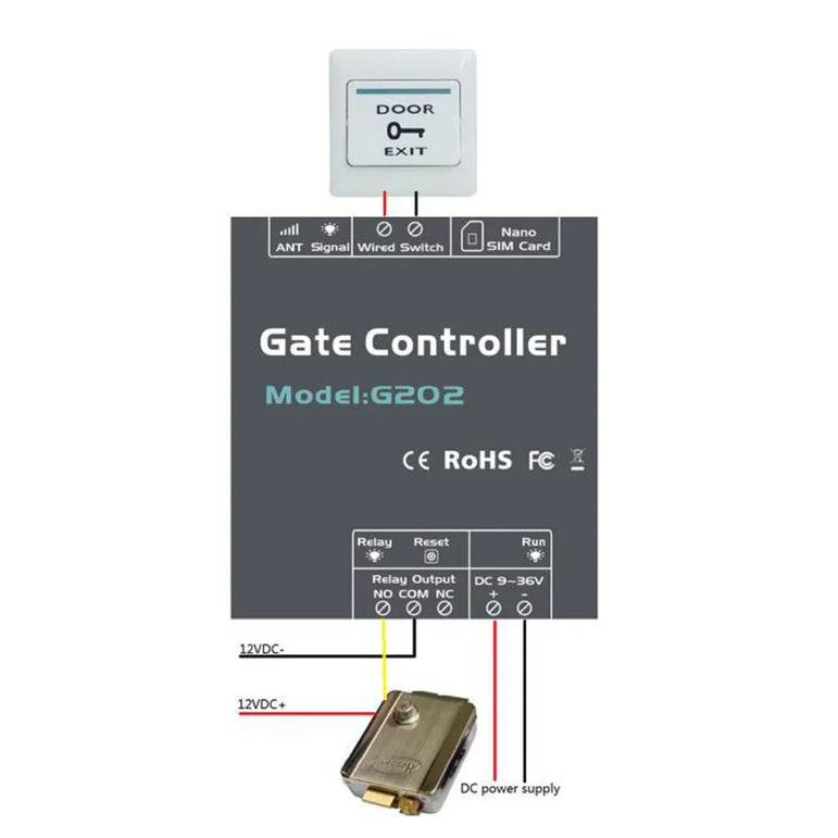 GSM 2G Remote Controller G202 Single Relay Switchs Free Call Remote Control Remote On Off Relay for Sliding Swing Garage Gate