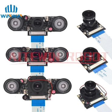 Raspberry Pi 4 Night Vision Fisheye Camera Module 5MP OV5647 Webcam With Infrared IR Sensor LED Light For Raspberry Pi 4B/3B+/3B