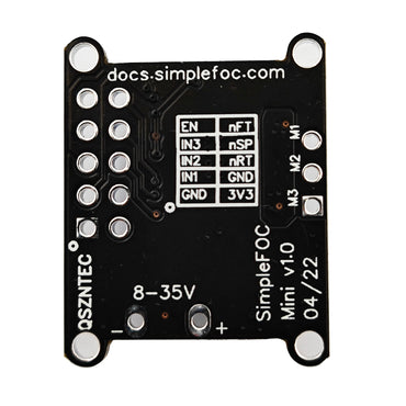 SimpleFOC Mini DRV8313 Module DC Brushless Motor Driver Board FOC Control Driver SVPWM Control DC 8-30V