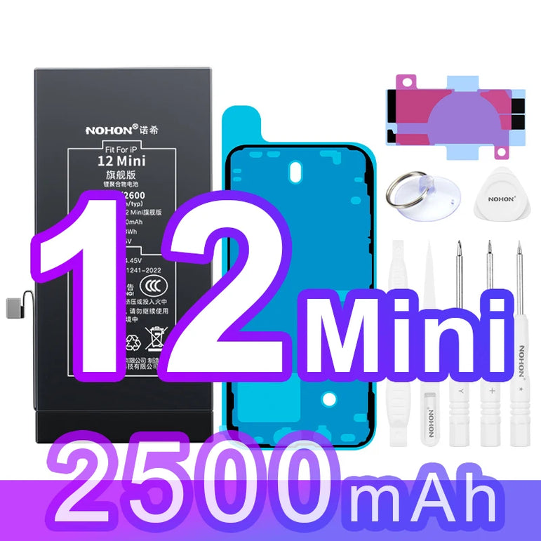 NOHON 3500mAh Battery for iPhone 14 13 11 12 Pro 15 SE 2022 2020 SE3 SE2 X XR XS Max Replacement Batteries Big Capacity