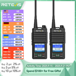 Retevis RB658 Walkie Talkie APP Control Long Range Walkie-talkie Bluetooth 5.0 UHF Professional Communication Radio for Camping