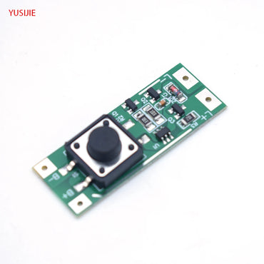 YUSIJIE-324 DIY flash LED module bicycle LED light flashlight PCBA 3-12V voltage LED control board button switch