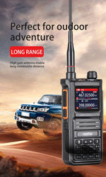 Radtel RT-470X Full Band Ham Radio 256 Channel Air Band Two Way Radio USB-C Aviation NOAA Police Marine Amateur HT Scanner Roger