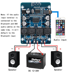 TPA3118 Stereo Audio Bluetooth Digital Power Amplifier Board 45W*2 12V 24V Amplificador