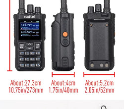 Radtel RT-900 8W Multi-band  Walkie Talkie 256 CH Air Band Two Way Radio Station Aviation NOAA Amateur Police Marine River PTT