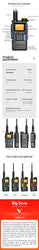 Quansheng UV-K6 Walkie Talkie 5W Air Band Radio Tyep C Charge UHF VHF DTMF FM Scrambler NOAA Wireless Frequency Two Way CB Radio