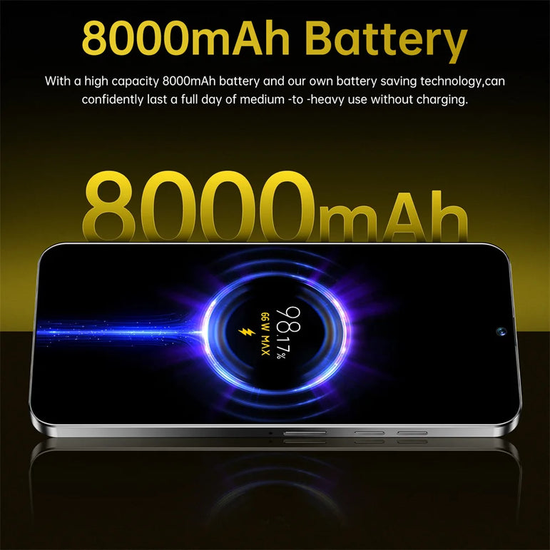 2025 New X7 Pro Case for 7.3HD Smartphone 5G Dual Card Android 14 Global Version 8000mAh Battery