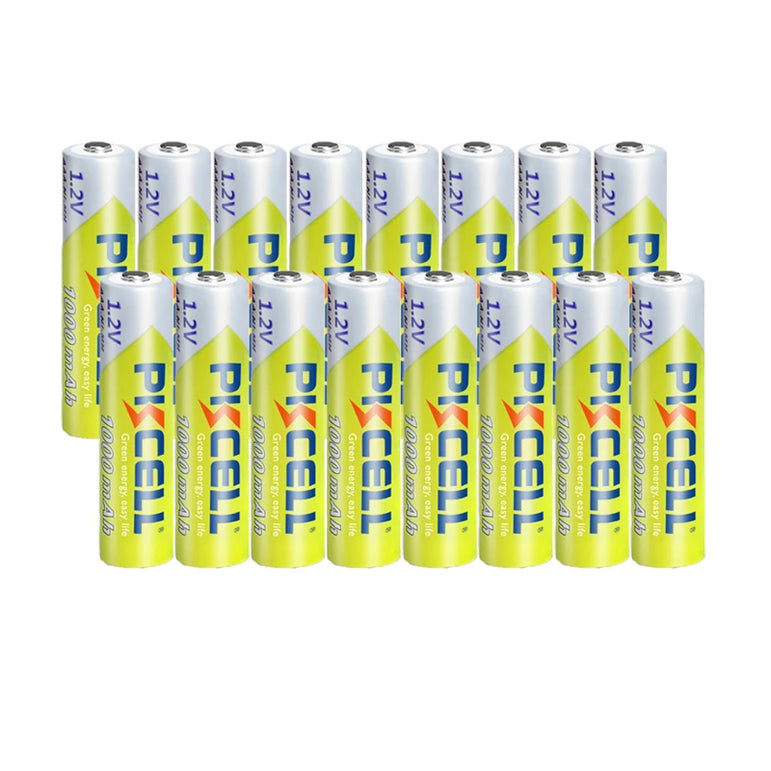 16pcs/Lot PKCELL AAA 1.2V 1000mAh Rechargeable Batteries Ni-mh 3A 1000circle times flashlight toys remote control  lamp battery