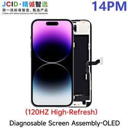 JCID OLED Screen Diagnosable Assembly NEW Soft Hard FHD Touch Display Pantalla For iphone 12 13 15 16 Without IC Removal No Pop
