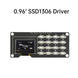0.96 inch/1.3 inch  LCD Screen Board OLED Display Module IIC White SH1106 SSD1306 SSD1315 with 4x4 Key Matrix Keypadfor Arduino