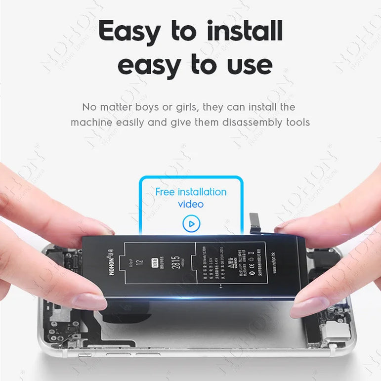 NOHON 3500mAh Battery for iPhone 14 13 11 12 Pro 15 SE 2022 2020 SE3 SE2 X XR XS Max Replacement Batteries Big Capacity
