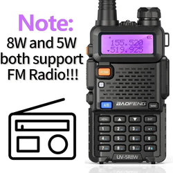 1/2PCS BaoFeng UV-5R 8W Tri-Power Walkie Talkie High Power Dual Band Long Range 128 CH Portable Handheld UV 5R Ham Two Way Radio