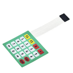 TZT New 4 12 16 20 Key 4*4 Membrane Switch Keypad 1x4 3x4 4x4 4*5 Matrix Array Matrix keyboard for arduino smart car