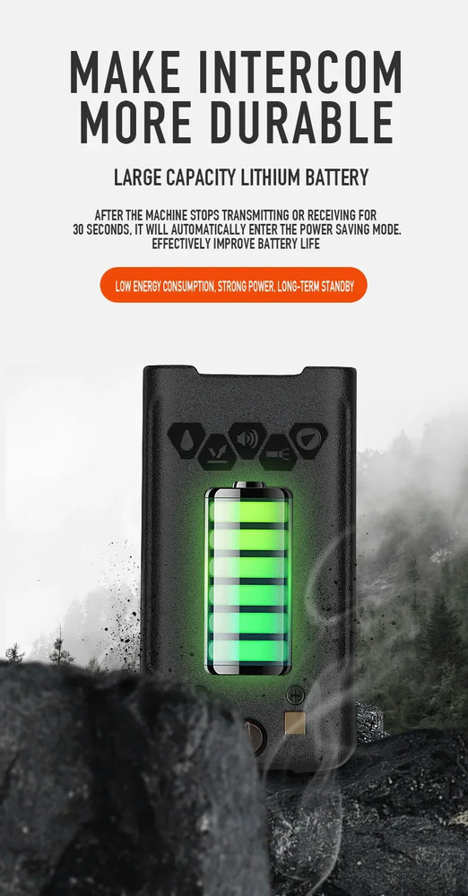 Baofeng UV-S22 PRO V2 IP68 Waterproof Walkie Talkie Dual Band 136-174/400-520MHz Ham Radio 10W Power 50KM Range 128CH FM Radio