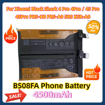 For Xiaomi Black Shark 4 Pro 4Pro / 4S Pro 4SPro PRS-H0 PRS-A0 5RS KSR-A0 New High Quality 4500mAh BS08FA Phone Battery