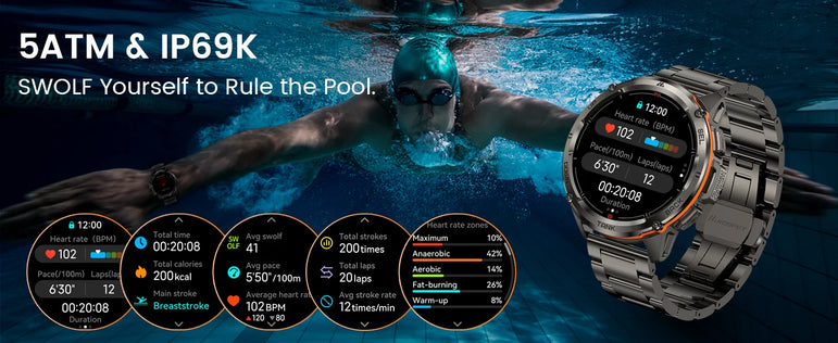 2025 Original KOSPET TANK T3 Ultra GPS Smart Watch For Men Smartwatch Waterproof 5ATM IP69K 470mAh AMOLED Bluetooth Call Watches