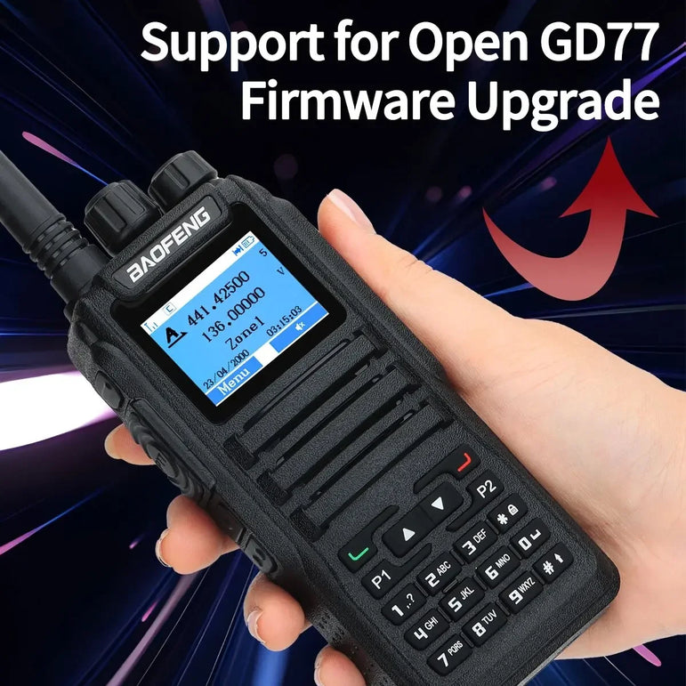 1701 open gd77 Baofeng Digital Walkie Talkie Dual Mode DMR Analog Two Way Radio Dual Time slot Tier 1+2 Dr 1801