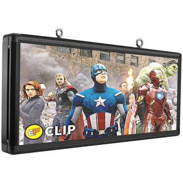 Ultra Bright 5500Nits Outdoor LED USB RGB Color 40”x18” P6 For Store Display Scrolling Messages Electronic Sign Free Design Ads
