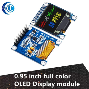 0.95-inch Full-Color OLED Display Module:96x64 Resolution,SPI/Parallel Interface, SSD1331 Controller, 7-PIN, Brand-New with Case