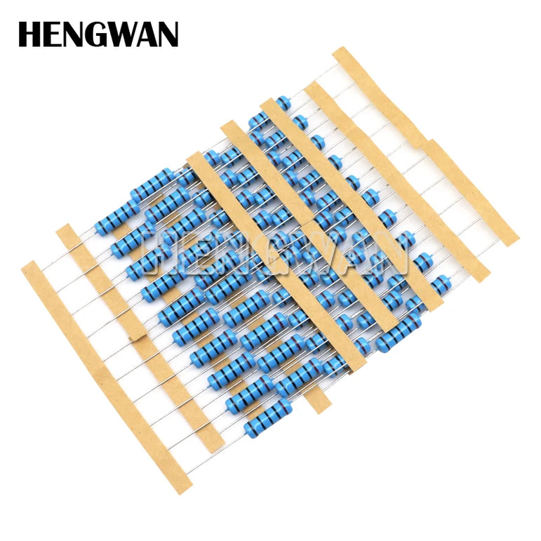150PCS 300PCS 1/2W 1W 2W 3W Resistance 1% Metal Film Resistor Assortment Kit Set 30Kinds Each 5/10PCS 1R~750R 1K~820K Ohm