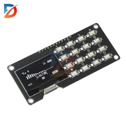 OLED Display Module IIC White 0.96 inch/1.3 inch SH1106 SSD1306 SSD1315 with 4x4 Key Matrix Keypad LCD Screen Board for Arduino