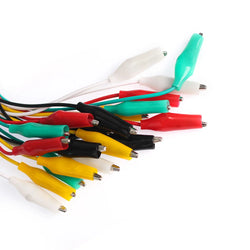1Set / 10PCS Alligator Clips Electrical DIY Test Leads Alligator Double-ended Crocodile Clips Roach Clip Test 46CM Jumper Wire