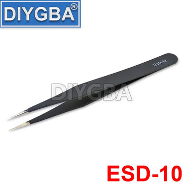 1PCS ESD-10 ESD-11 ESD-12 ESD-13 ESD-14 ESD-15 VETUS BGA ESD Stainless Steel Antistatic Tweezers SMD Reworking Soldering Tools