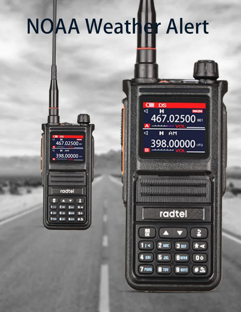 Radtel RT-470X Full Band Ham Radio 256 Channel Air Band Two Way Radio USB-C Aviation NOAA Police Marine Amateur HT Scanner Roger