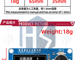 0.96/1.3 inch white oled display screen combined with EC11 rotary encoder module IIC interface for arduino
