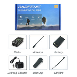 BaoFeng UV16 Walkie-Talkie 8/10W Tri-Power IP68 Waterproof Long Range USB C Dual Band VHF UHF Two Way Portable Ham Two Way Radio