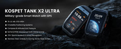 KOSPET TANK X2 Ultra GPS Smart Watch For Men 3D Curved Screen 60 Days Battery Compass Altimeter IP69K 5ATM Waterproof BT Call