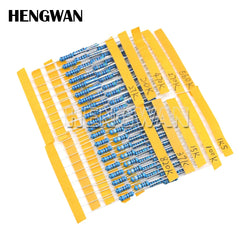 150PCS 300PCS 1/2W 1W 2W 3W Resistance 1% Metal Film Resistor Assortment Kit Set 30Kinds Each 5/10PCS 1R~750R 1K~820K Ohm